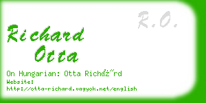 richard otta business card
